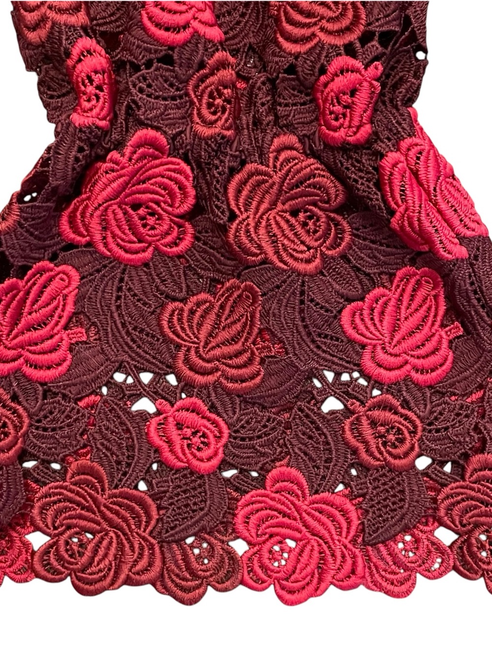 Heavy Layered Ruffle Lace Top - Picture 4 of 7